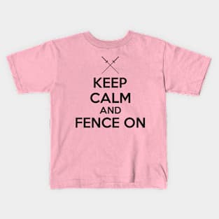 Keep calm (black) Kids T-Shirt